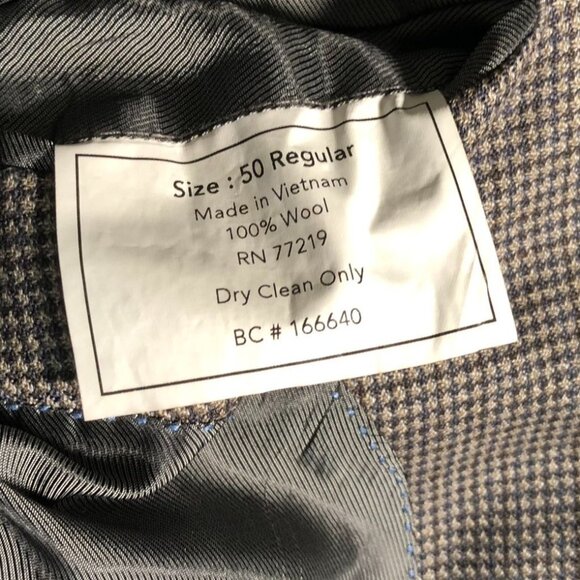 Pronto Uomo Platinum Mens Blazer Size 50 Reg 100% Wool - Picture 4 of 16